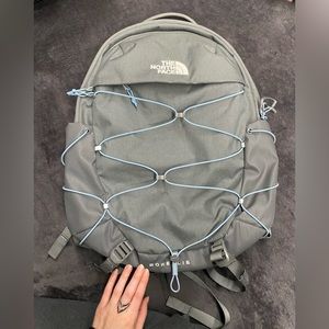 The north face borealis backpack grey/blue